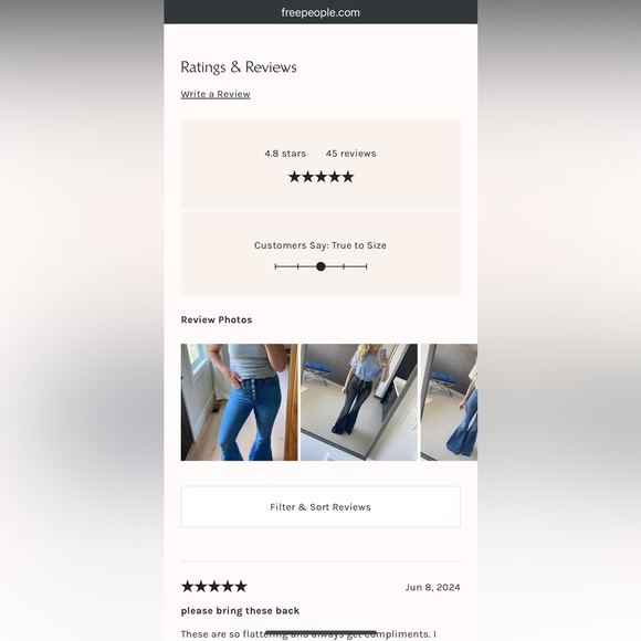 Free People We The Free Irreplaceable Ultra Flare Jeans Button Fly Stretch - Picture 6 of 8